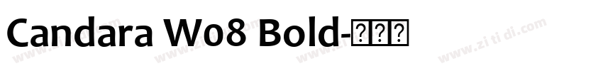 Candara W08 Bold字体转换